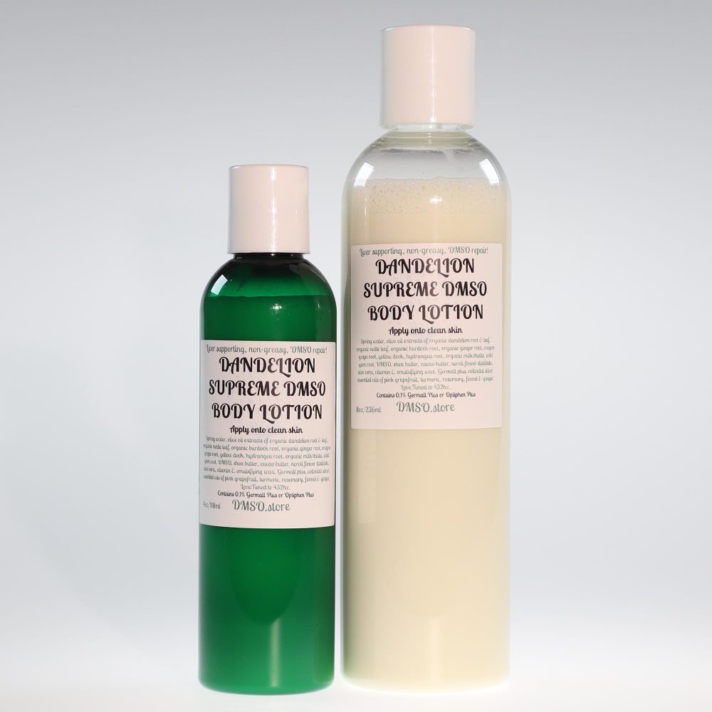 DMSO Store Dandelion Supreme DMSO Body Lotion 118ml 236ml 2K72