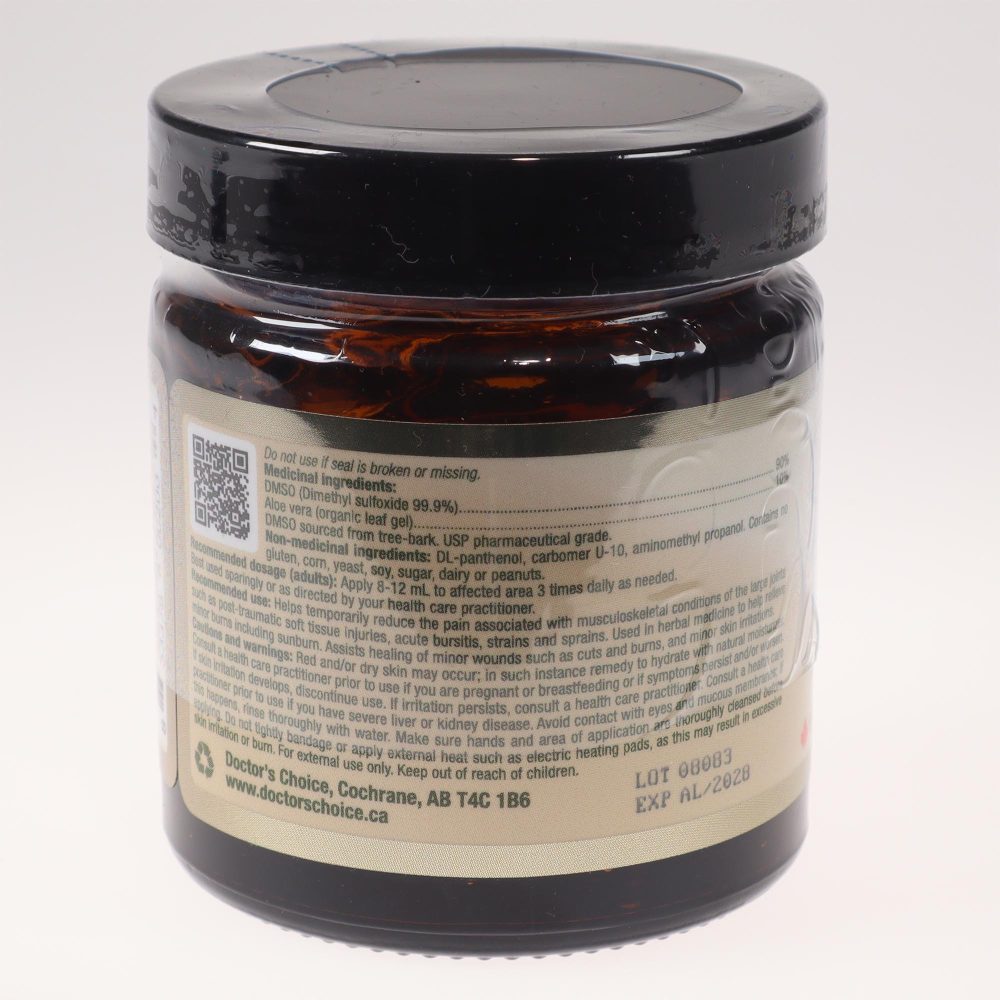 DMSO Store Doctor's Choice DMSO gel 113 grams back 2K72