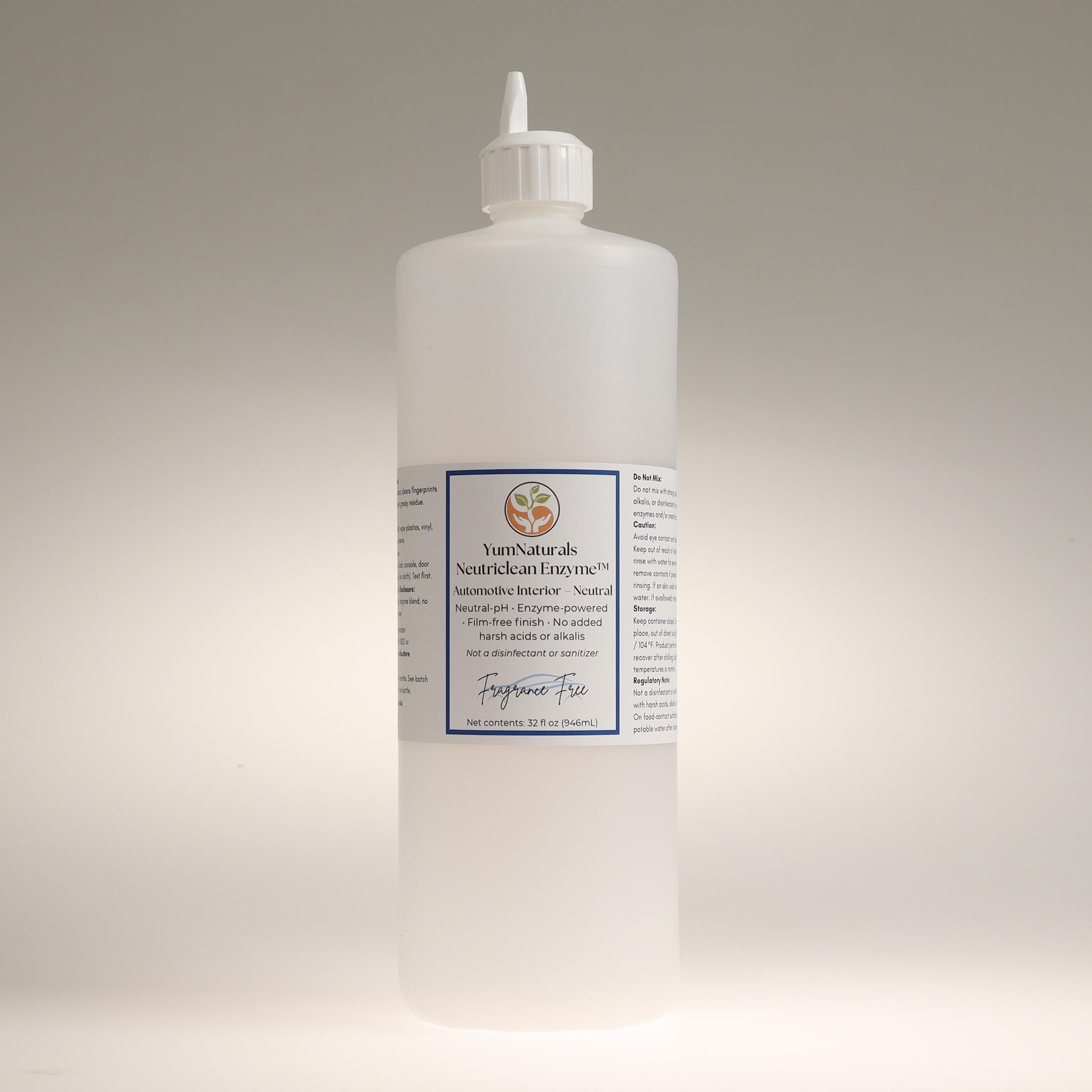 YumNaturals Neutriclean Bio-Enzyme™ Automotive Interior – Neutral 32oz Open 2K72