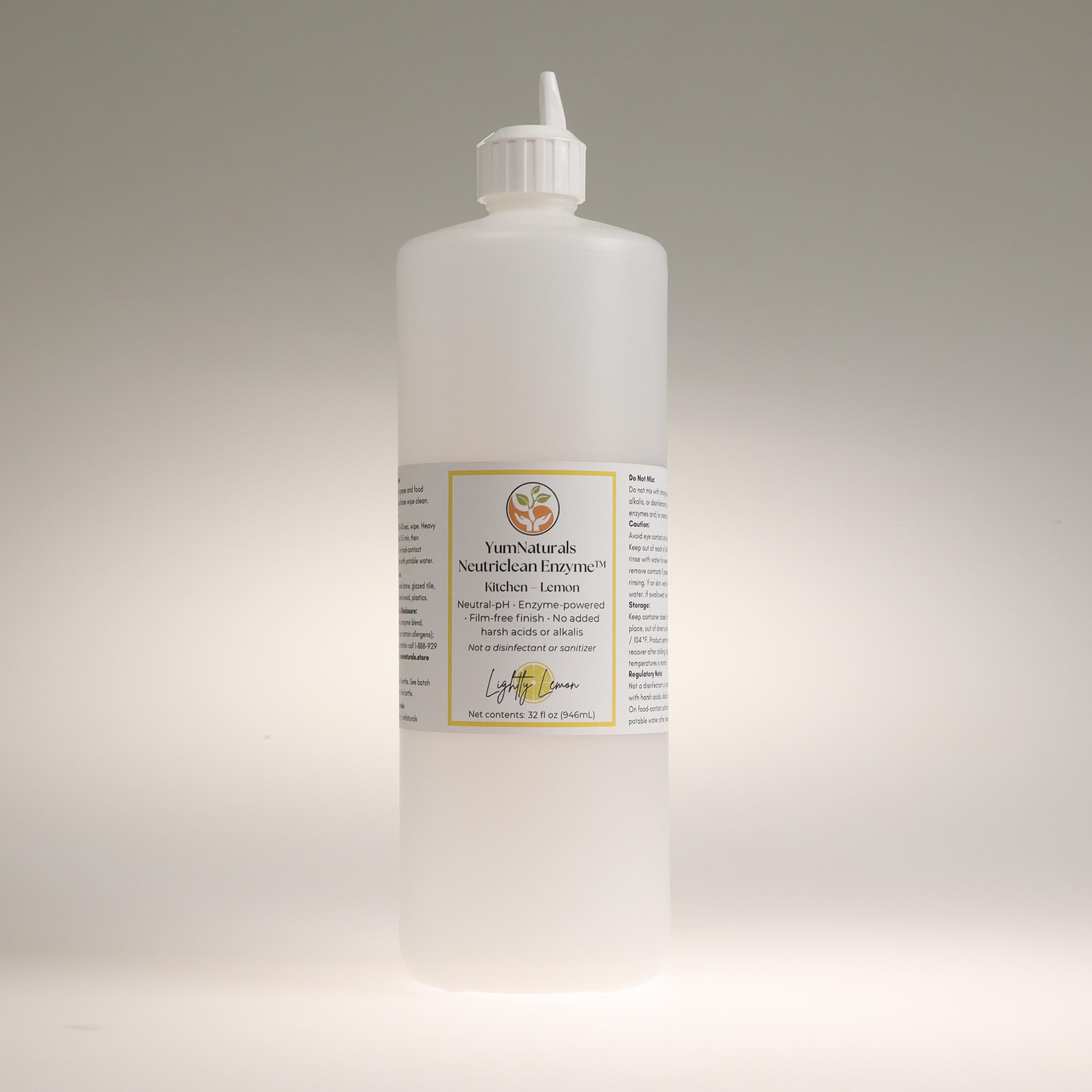 YumNaturals Neutriclean Enzyme™ Kitchen Lightly Lemon 32oz Open 2K72