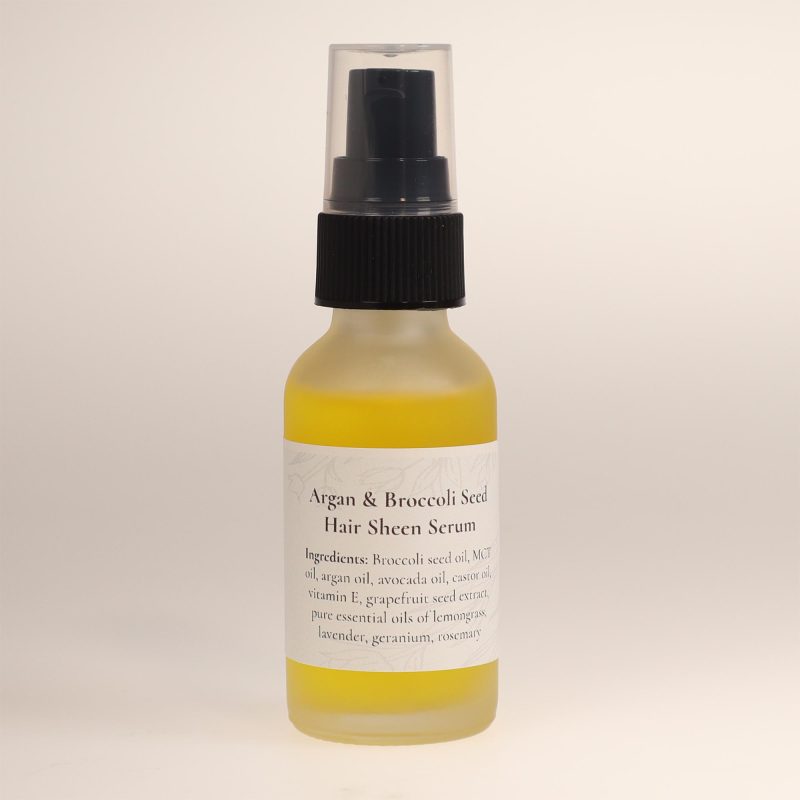 Argan & Broccoli Seed Hair Sheen Serum bottle