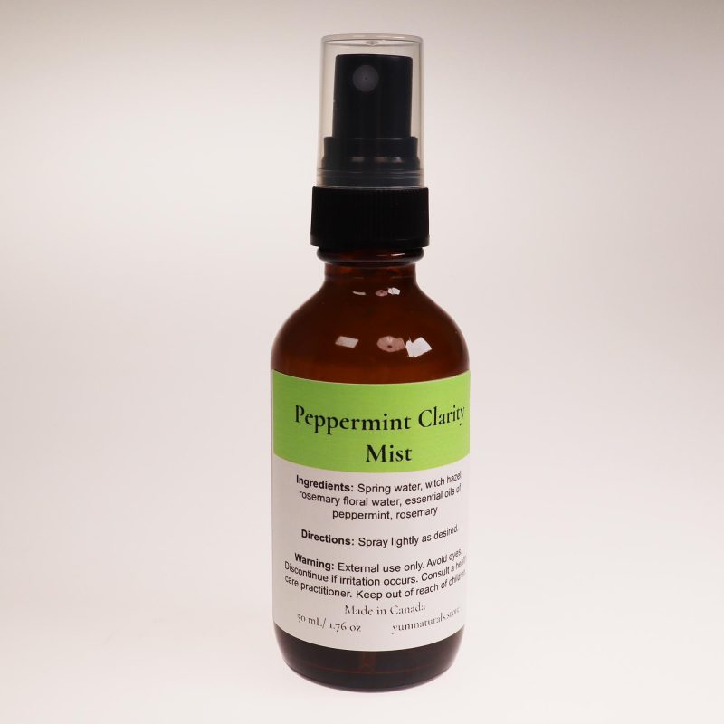 Peppermint Clarity Mist aromatherapy spray bottle