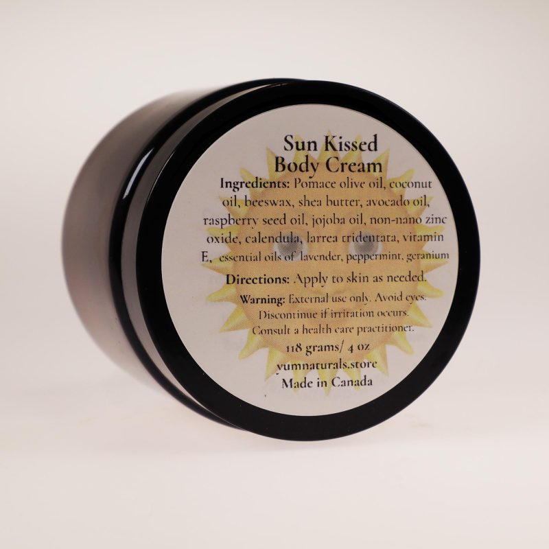 Sun Kissed Body Cream container