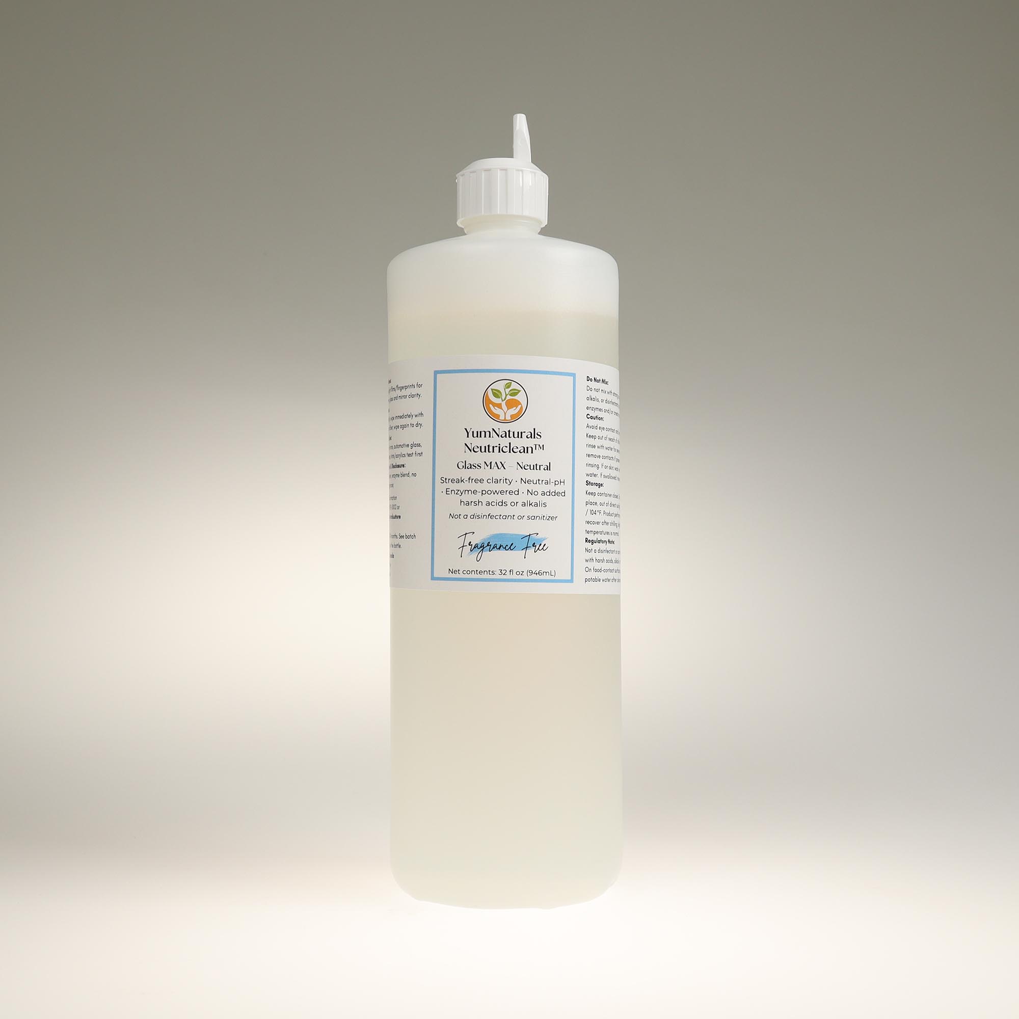 YumNaturals Neutriclean Enzyme Glass Max Neutral 32oz 2K72